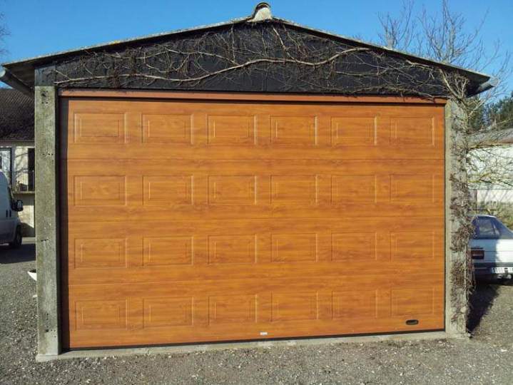 Porte de garage en bois Bourges